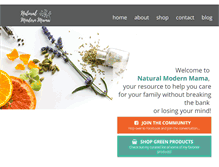 Tablet Screenshot of naturalmodernmama.com